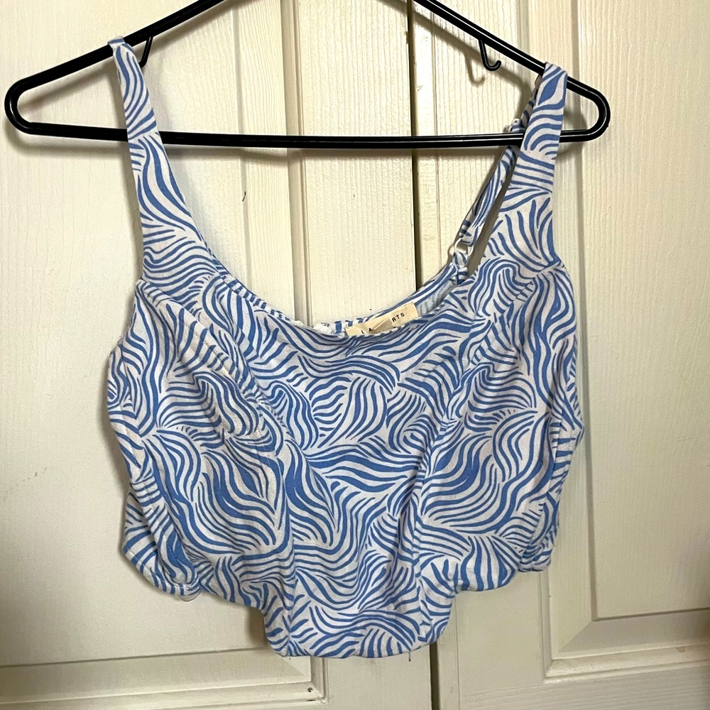 Pacsun LA Hearts Corset patterned tank top